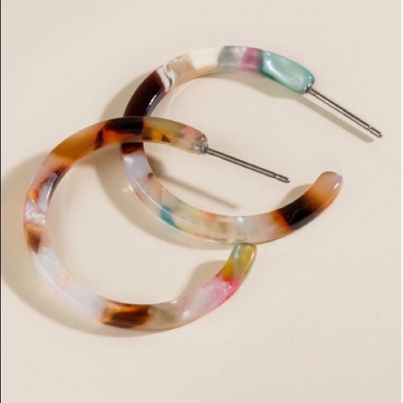 Lauren Flat Hoops - Picture 2 of 4